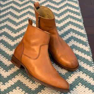 Frye zip up booties